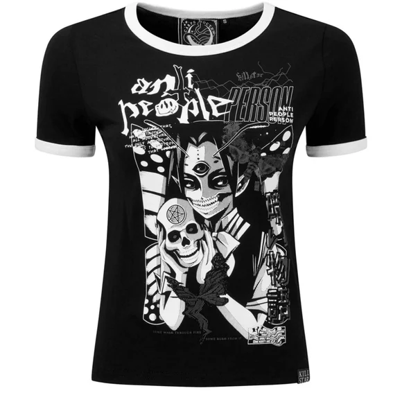 Killstar No Fairytale Ringer Top NWT - Picture 3 of 3